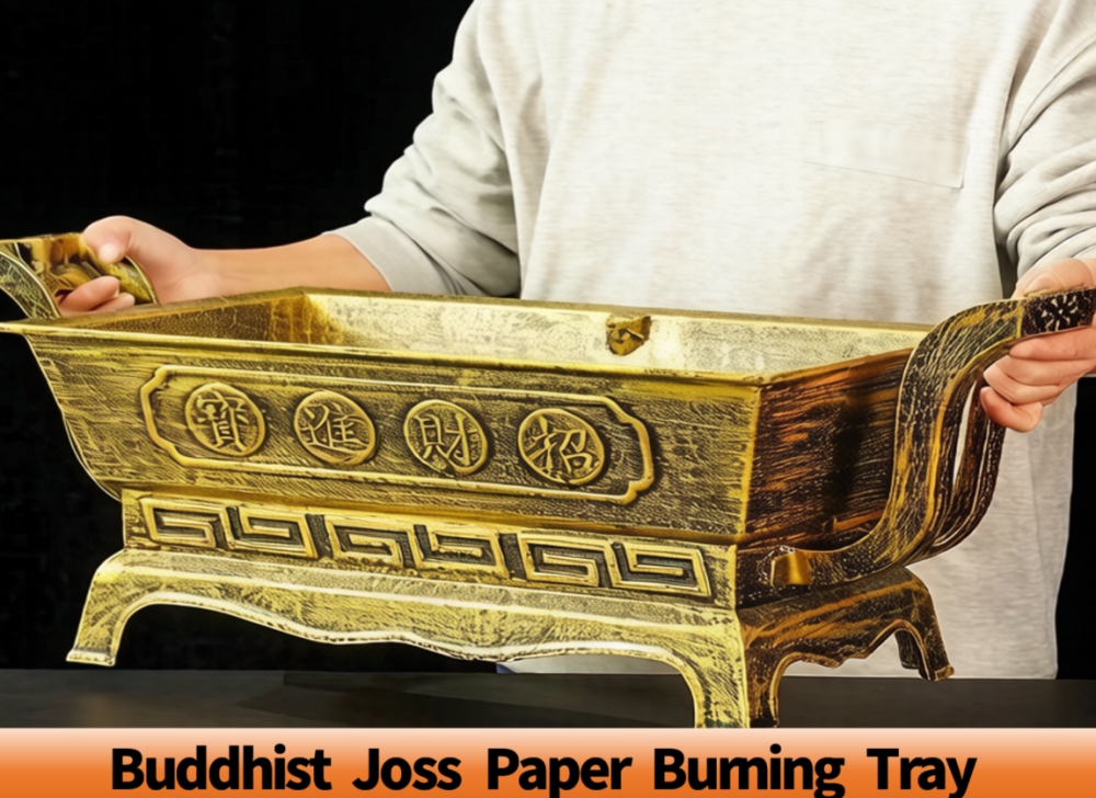 Buddhist Joss Paper Burning Tray